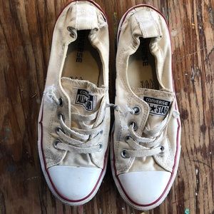 Cream Slide On Converse